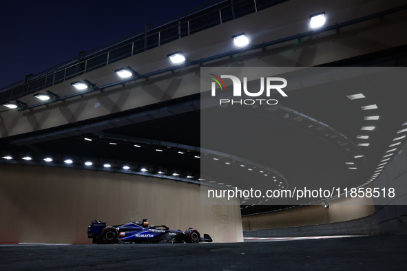 Luke Browning during the Formula 1 post-season testing at Yas Marina Cicuit in Abu Dhabi, United Arab Emirates on December 10, 2024. 