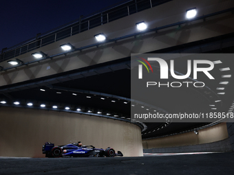 Luke Browning during the Formula 1 post-season testing at Yas Marina Cicuit in Abu Dhabi, United Arab Emirates on December 10, 2024. (