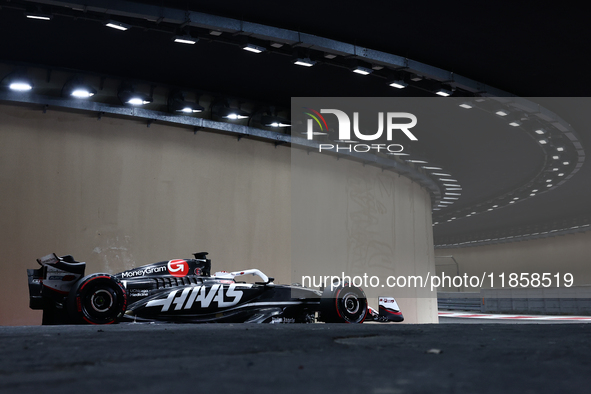 Esteban Ocon during the Formula 1 post-season testing at Yas Marina Cicuit in Abu Dhabi, United Arab Emirates on December 10, 2024. 