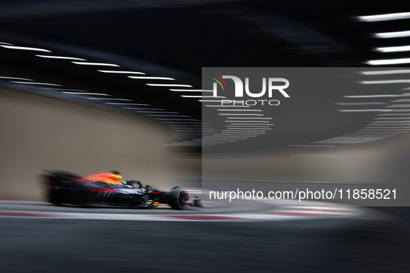 Isack Hadjar during the Formula 1 post-season testing at Yas Marina Cicuit in Abu Dhabi, United Arab Emirates on December 10, 2024. 