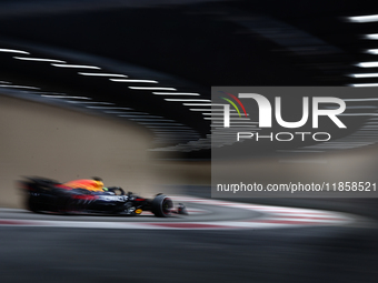 Isack Hadjar during the Formula 1 post-season testing at Yas Marina Cicuit in Abu Dhabi, United Arab Emirates on December 10, 2024. (