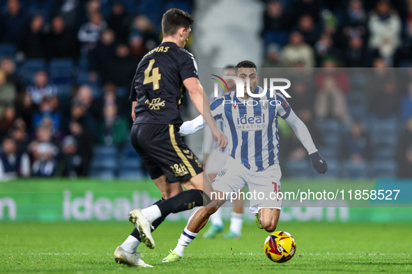 Karlan Grant of WBA is in action with the ball during the Sky Bet Championship match between West Bromwich Albion and Coventry City at The H...