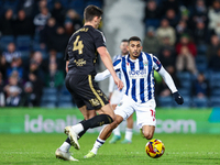 Karlan Grant of WBA is in action with the ball during the Sky Bet Championship match between West Bromwich Albion and Coventry City at The H...