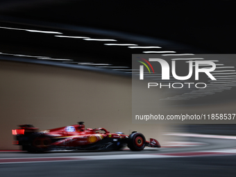 Charles Leclerc of Ferrari during the Formula 1 post-season testing at Yas Marina Cicuit in Abu Dhabi, United Arab Emirates on December 10,...