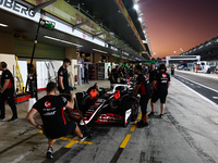 Oliver Bearman of Haas during the Formula 1 post-season testing at Yas Marina Cicuit in Abu Dhabi, United Arab Emirates on December 10, 2024...