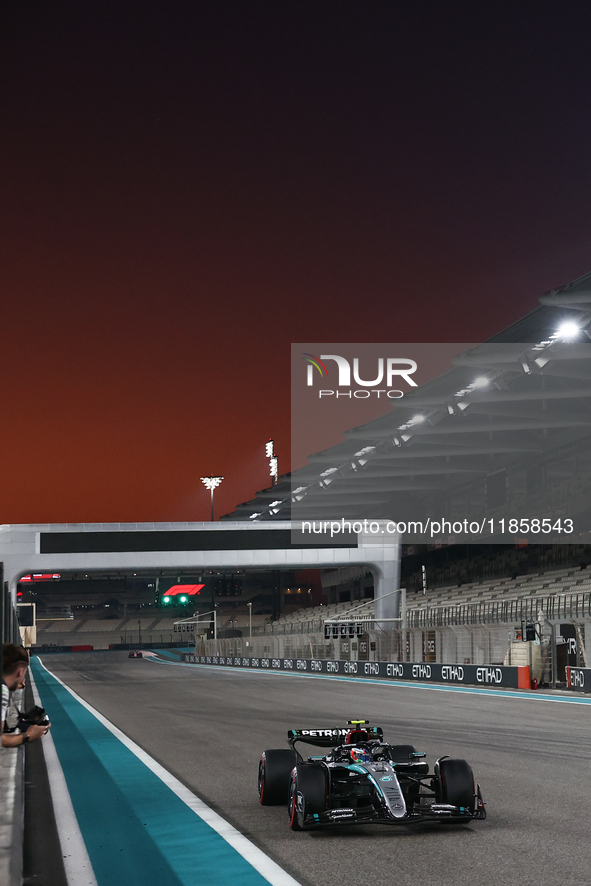 Charles Leclerc of Ferrari during the Formula 1 post-season testing at Yas Marina Cicuit in Abu Dhabi, United Arab Emirates on December 10,...