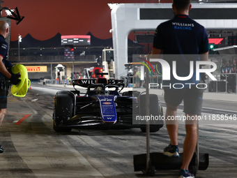 Carlos Sainz during the Formula 1 post-season testing at Yas Marina Cicuit in Abu Dhabi, United Arab Emirates on December 10, 2024. (