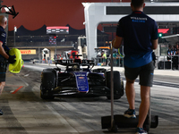 Carlos Sainz during the Formula 1 post-season testing at Yas Marina Cicuit in Abu Dhabi, United Arab Emirates on December 10, 2024. (