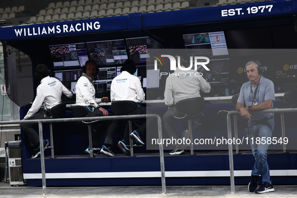 Carlos Sainz during the Formula 1 post-season testing at Yas Marina Cicuit in Abu Dhabi, United Arab Emirates on December 10, 2024. 