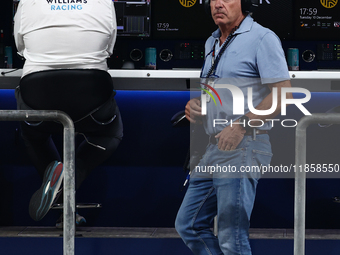 Carlos Sainz during the Formula 1 post-season testing at Yas Marina Cicuit in Abu Dhabi, United Arab Emirates on December 10, 2024. (