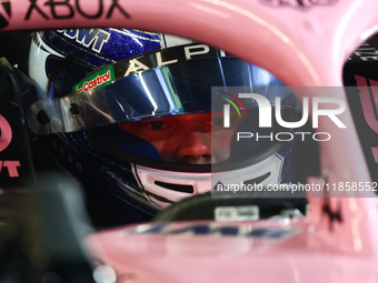 Paul Aron during the Formula 1 post-season testing at Yas Marina Cicuit in Abu Dhabi, United Arab Emirates on December 10, 2024. (