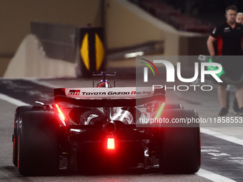 Esteban Ocon during the Formula 1 post-season testing at Yas Marina Cicuit in Abu Dhabi, United Arab Emirates on December 10, 2024. (