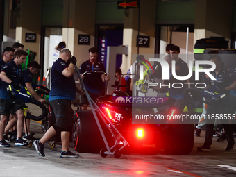 Carlos Sainz during the Formula 1 post-season testing at Yas Marina Cicuit in Abu Dhabi, United Arab Emirates on December 10, 2024. (