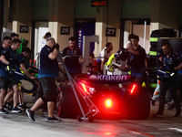 Carlos Sainz during the Formula 1 post-season testing at Yas Marina Cicuit in Abu Dhabi, United Arab Emirates on December 10, 2024. (