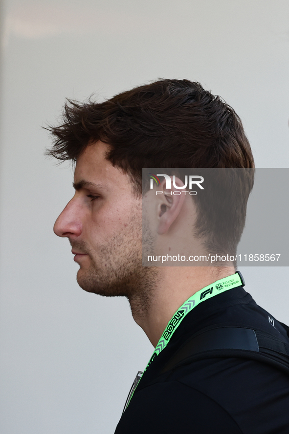 Victor Martins during the Formula 1 post-season testing at Yas Marina Cicuit in Abu Dhabi, United Arab Emirates on December 10, 2024. 