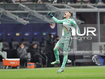 Ivan Gute?a participates in the Champions League 2024-2025 match between Milan and Stella Rossa Belgrado in Milano, Italy, on December 11, 2...