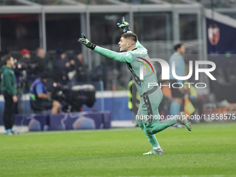 Ivan Gute?a participates in the Champions League 2024-2025 match between Milan and Stella Rossa Belgrado in Milano, Italy, on December 11, 2...