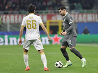 Theo Hernandez during the Champions League 2024-2025 match between Milan and Stella Rossa Belgrado in Milano, Italy, on December 11, 2024. (