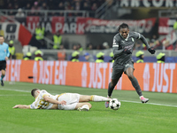 Rafael Leao participates in the Champions League 2024-2025 match between Milan and Stella Rossa Belgrado in Milano, Italy, on December 11, 2...