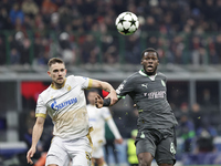 Yunus Musah participates in the Champions League 2024-2025 match between Milan and Stella Rossa Belgrado in Milano, Italy, on December 11, 2...