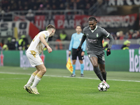 Rafael Leao participates in the Champions League 2024-2025 match between Milan and Stella Rossa Belgrado in Milano, Italy, on December 11, 2...