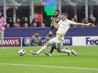 Uros Spajic participates in the Champions League 2024-2025 match between Milan and Stella Rossa Belgrado in Milano, Italy, on December 11, 2...