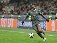 Rafael Leao participates in the Champions League 2024-2025 match between Milan and Stella Rossa Belgrado in Milano, Italy, on December 11, 2...