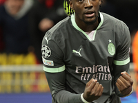 Tammy Abraham participates in the Champions League 2024-2025 match between Milan and Stella Rossa Belgrado in Milano, Italy, on December 11,...