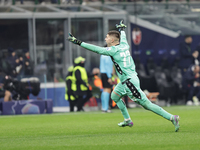 Ivan Gute?a participates in the Champions League 2024-2025 match between Milan and Stella Rossa Belgrado in Milano, Italy, on December 11, 2...