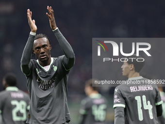 Tammy Abraham participates in the Champions League 2024-2025 match between Milan and Stella Rossa Belgrado in Milano, Italy, on December 11,...