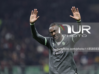 Tammy Abraham participates in the Champions League 2024-2025 match between Milan and Stella Rossa Belgrado in Milano, Italy, on December 11,...