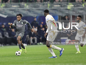 Samuel Chukwueze participates in the Champions League 2024-2025 match between Milan and Stella Rossa Belgrado in Milano, Italy, on December...