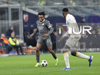 Samuel Chukwueze participates in the Champions League 2024-2025 match between Milan and Stella Rossa Belgrado in Milano, Italy, on December...