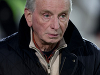 Hartlepool United manager Lennie Lawrence during the The Isuzu FA Trophy Third Round match between Hartlepool United and Tamworth at Victori...