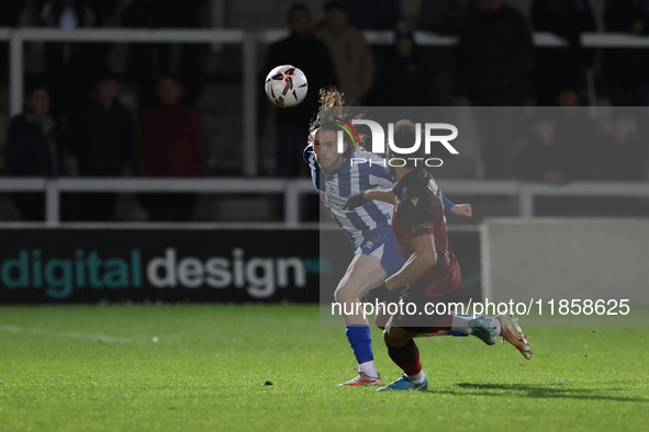 Hartlepool United's Daniel Dodds in action during the The Isuzu FA Trophy Third Round match between Hartlepool United and Tamworth at Victor...