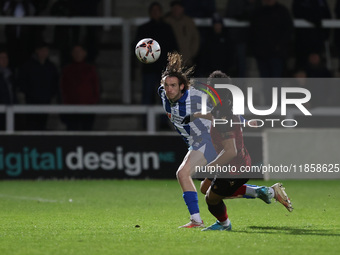 Hartlepool United's Daniel Dodds in action during the The Isuzu FA Trophy Third Round match between Hartlepool United and Tamworth at Victor...