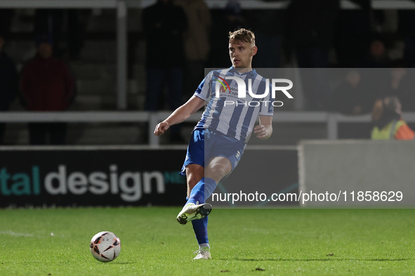 Billy Sass-Davies of Hartlepool United in action during the The Isuzu FA Trophy Third Round match between Hartlepool United and Tamworth at...