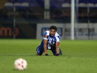 Roshaun Mathurin of Hartlepool United is seen during the The Isuzu FA Trophy Third Round match between Hartlepool United and Tamworth at Vic...