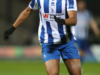 Roshaun Mathurin of Hartlepool United in action during the The Isuzu FA Trophy Third Round match between Hartlepool United and Tamworth at V...