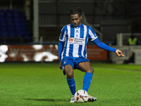 Hartlepool United's Matty Bondswell in action during the The Isuzu FA Trophy Third Round match between Hartlepool United and Tamworth at Vic...