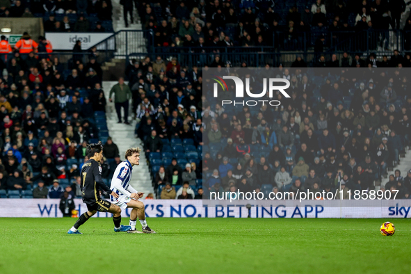 #7, Tatsuhiro Sakamoto of Coventry & #4, Callum Styles of WBA in action during the Sky Bet Championship match between West Bromwich Albion a...