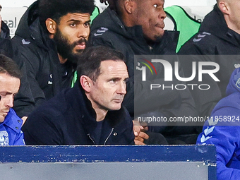 Frank Lampard, manager of Coventry (centre) ahead of kick off during the Sky Bet Championship match between West Bromwich Albion and Coventr...