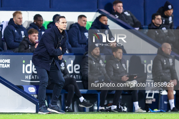 Frank Lampard, manager of Coventry during the Sky Bet Championship match between West Bromwich Albion and Coventry City at The Hawthorns, We...