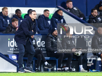 Frank Lampard, manager of Coventry during the Sky Bet Championship match between West Bromwich Albion and Coventry City at The Hawthorns, We...