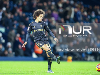 #22, Joel Latibeaudiere of Coventry passes to the centre during the Sky Bet Championship match between West Bromwich Albion and Coventry Cit...