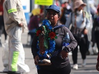 Thousands of Catholic pilgrims continue their journey to the Basilica of Guadalupe for the religious celebration of the Virgin of Guadalupe...