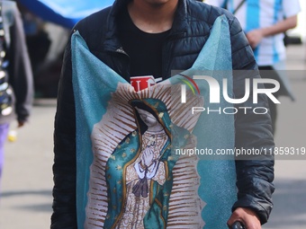 Thousands of Catholic pilgrims continue their journey to the Basilica of Guadalupe for the religious celebration of the Virgin of Guadalupe...