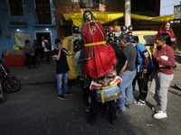 Pilgrims from different states of the Mexican Republic attend the Basilica of Guadalupe in Mexico City, Mexico, on December 11, 2024, for th...