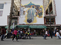 Pilgrims from different states of the Mexican Republic attend the Basilica of Guadalupe in Mexico City, Mexico, on December 11, 2024, for th...