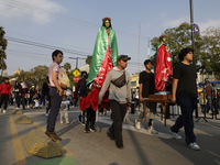 Pilgrims from different states of the Mexican Republic attend the Basilica of Guadalupe in Mexico City, Mexico, on December 11, 2024, for th...